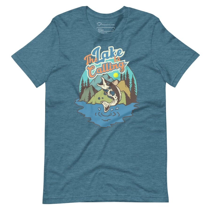 The Lake Is Calling | Fishing  Unisex t-shirt - Image 20