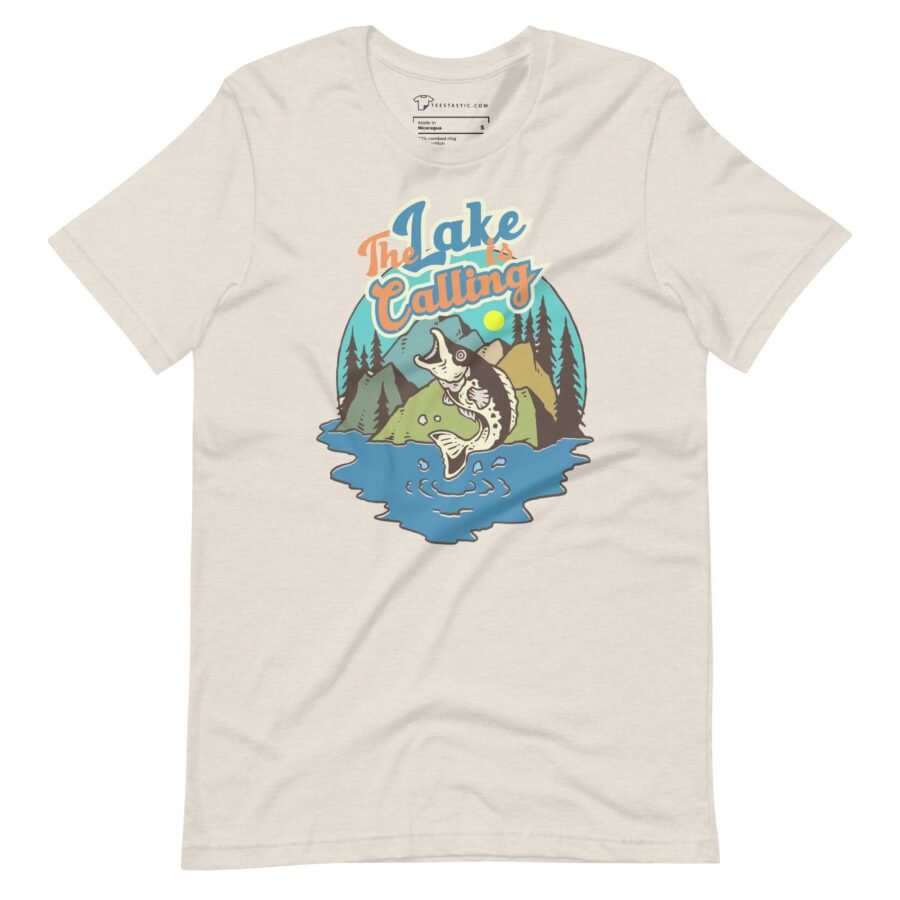 The Lake Is Calling | Fishing  Unisex t-shirt - Image 22