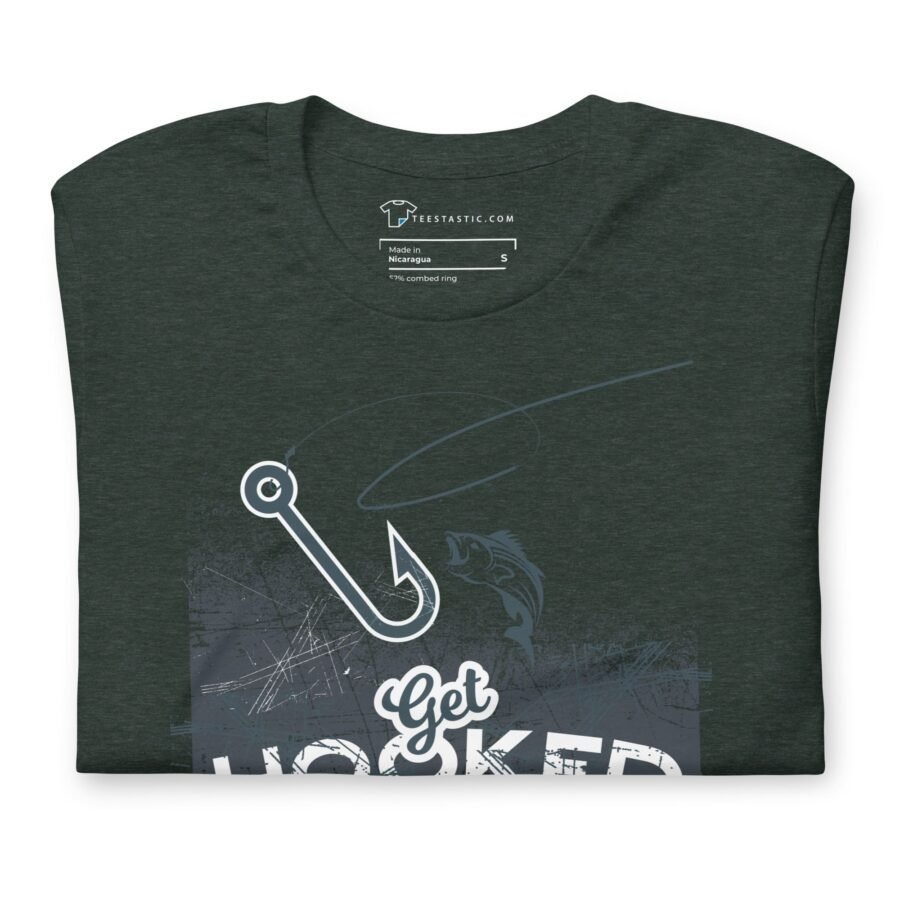 Get Hooked | Fishing | Unisex T-shirt - Image 4