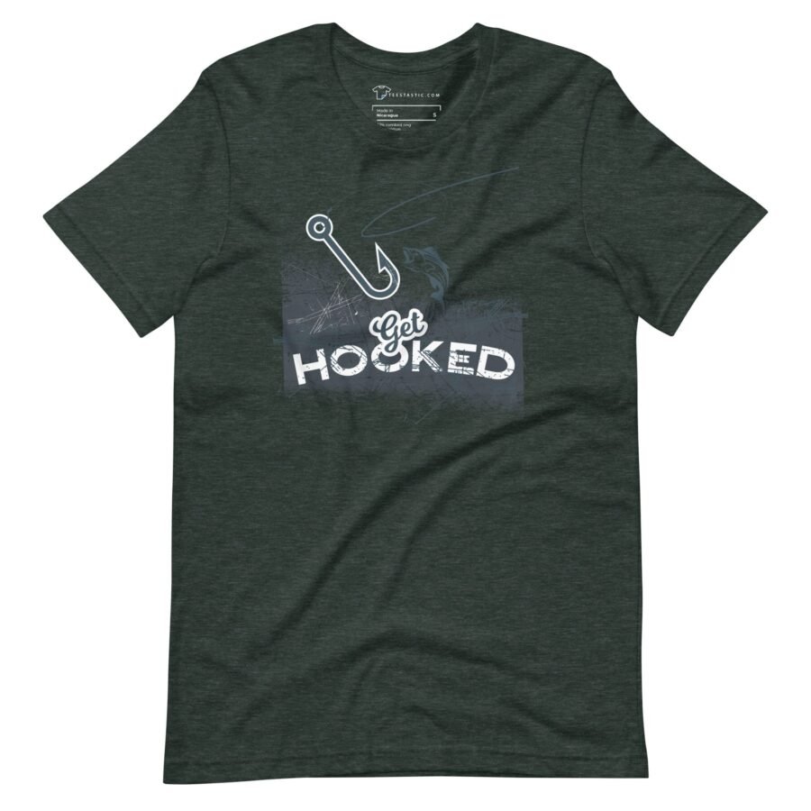 Get Hooked | Fishing | Unisex T-shirt - Image 2