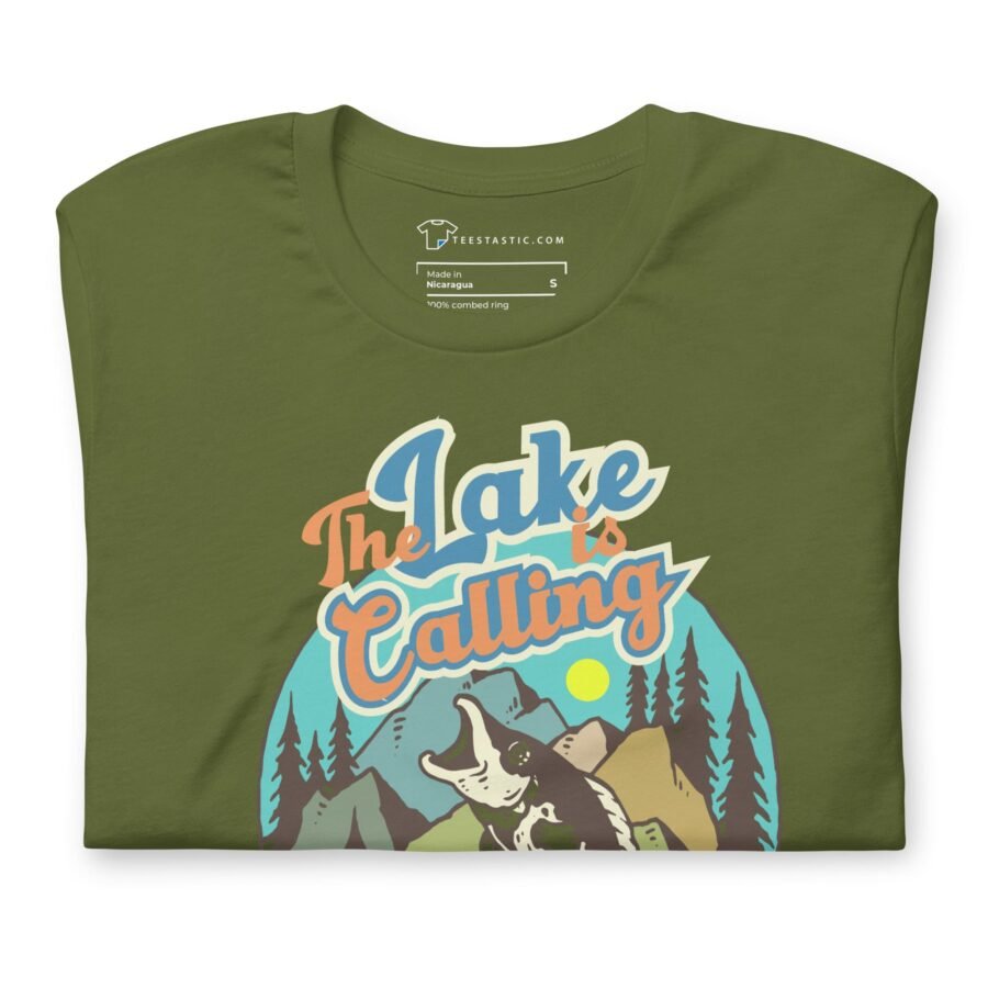 The Lake Is Calling | Fishing  Unisex t-shirt - Image 13