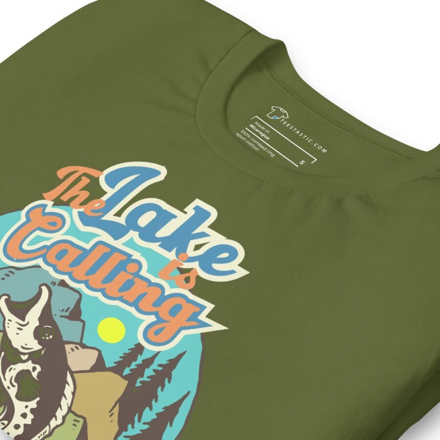 The Lake Is Calling | Fishing  Unisex t-shirt - Image 12