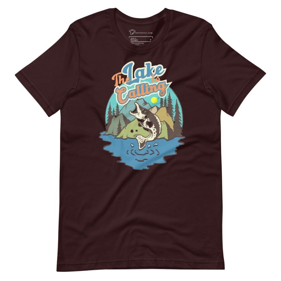 The Lake Is Calling | Fishing  Unisex t-shirt - Image 16