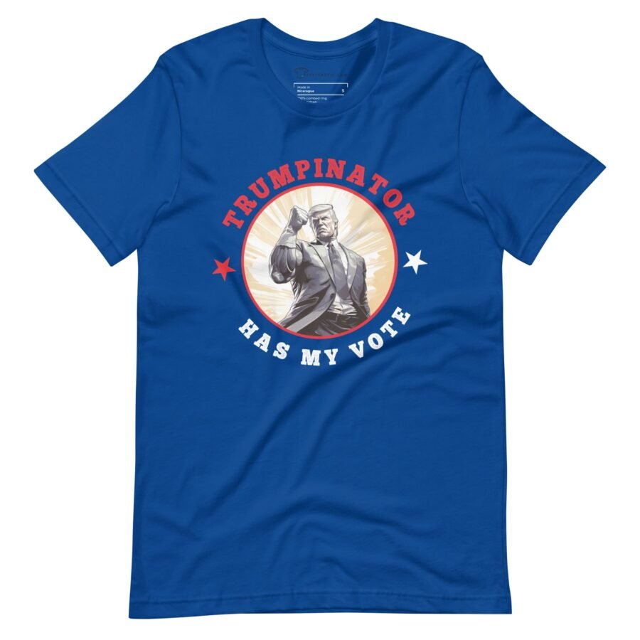 TRUMP-INATOR | Elections 2024 | Unisex Cotton Tee - Image 2