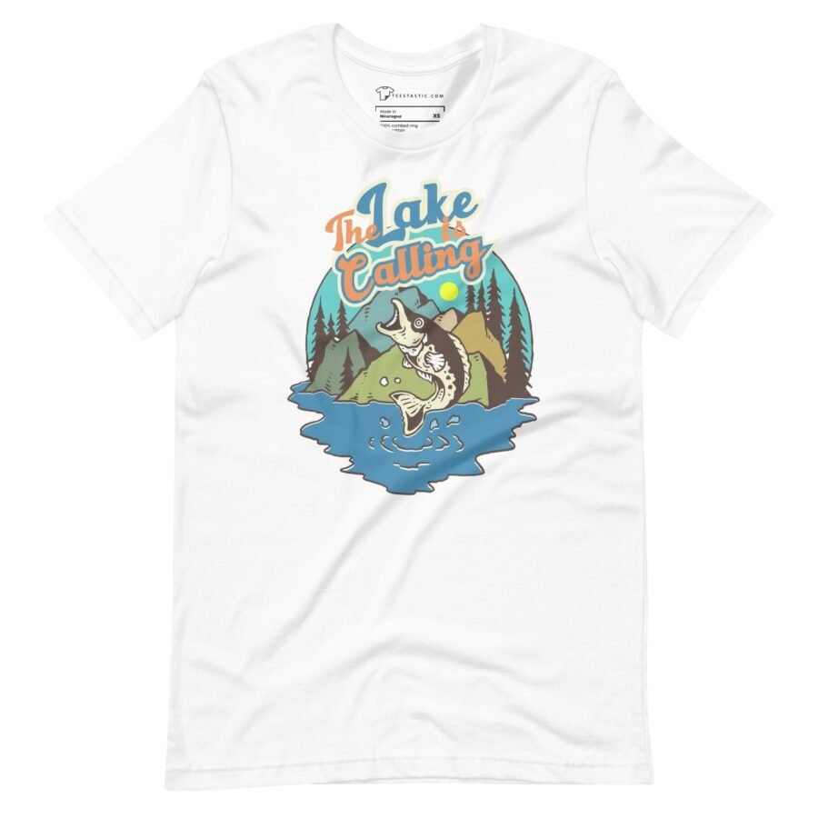The Lake Is Calling | Fishing  Unisex t-shirt - Image 23