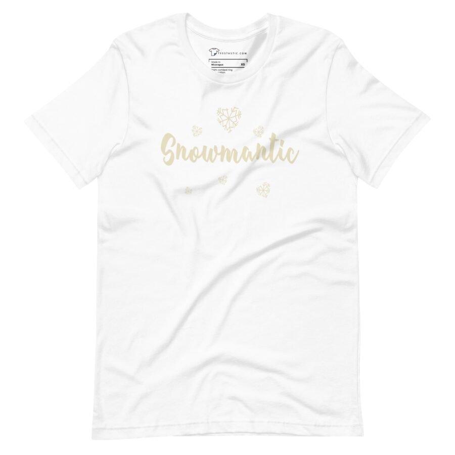 Snowmantic | Christmas Festive Season | Unisex Heavy Cotton Tee - Image 11