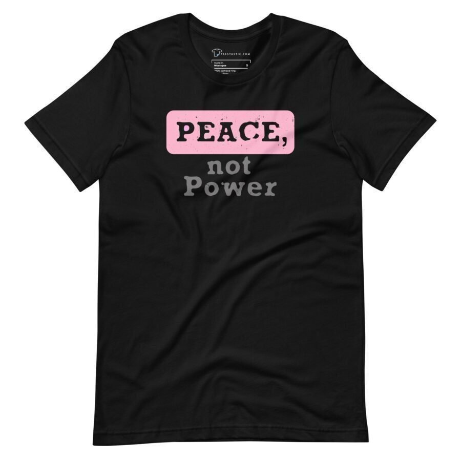 Unisex Peace Not Power | Unisex Heavy Cotton Tee.