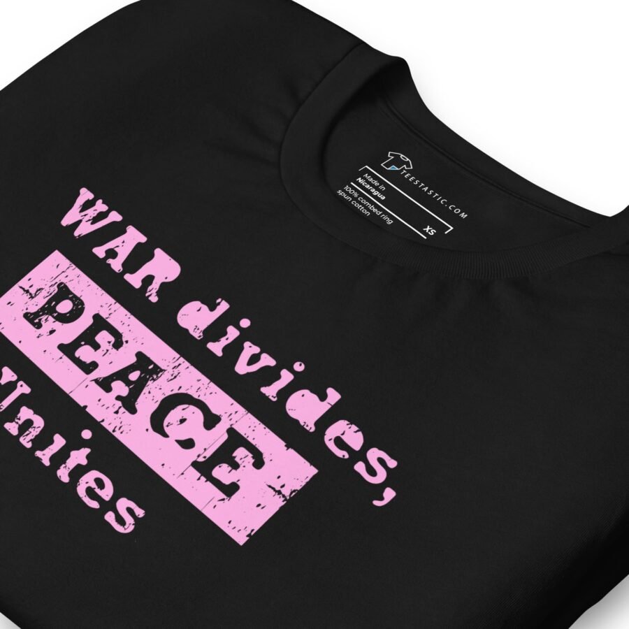 War Divides Peace Unites | Unisex Heavy Cotton Tee divides peace t-shirt.