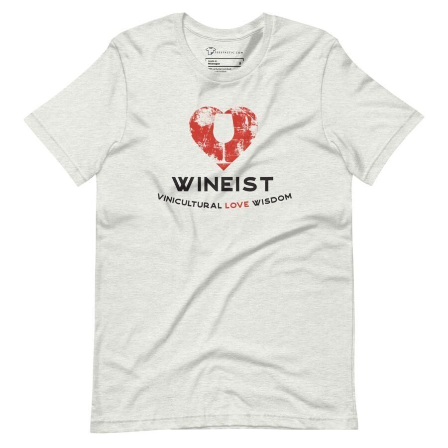 A unisex Love Wineist | Unisex Heavy Cotton t-shirt with the word "Wineist" on it.