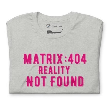 Matrix : 404 Reality Not Found - Unisex Heavy Cotton Tee is a shirt that perfectly captures the essence of "404 Reality Not Found".