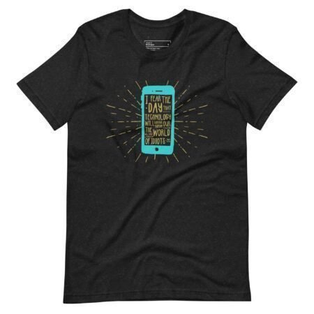 A black Generation Y t-shirt featuring an image of a cell phone. - A black Generation Y Unisex Heavy Cotton Tee featuring an image of a cell phone.