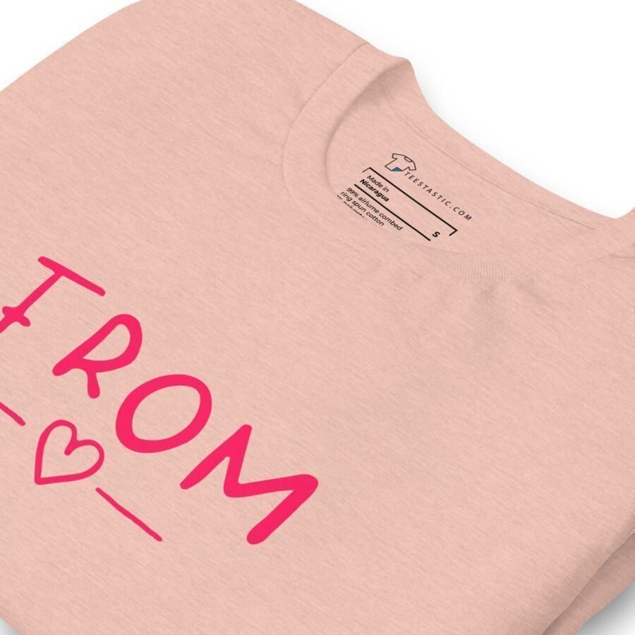 A From Love sweatshirt with the word trom on it.