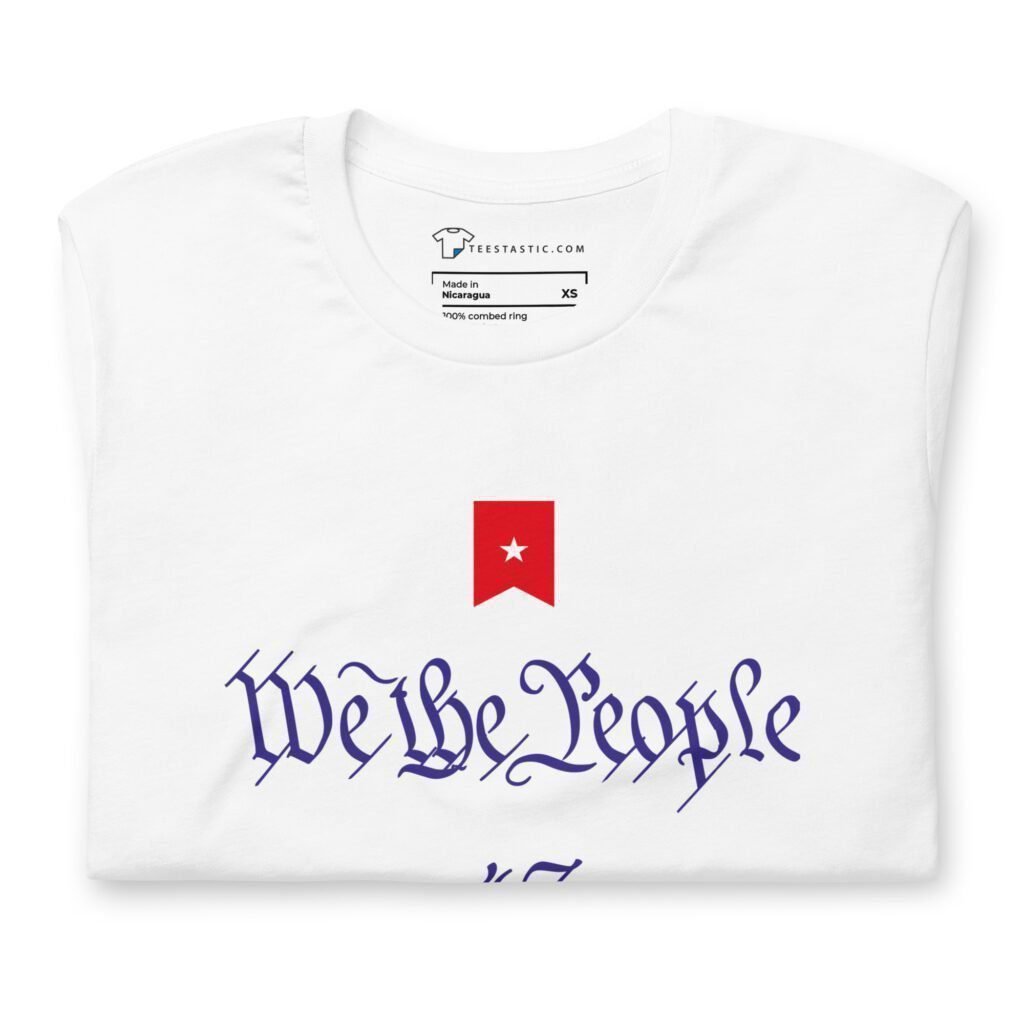 A We The People | Elections 2024 | Unisex T-shirt that proudly declares "WE THE PEOPLE".