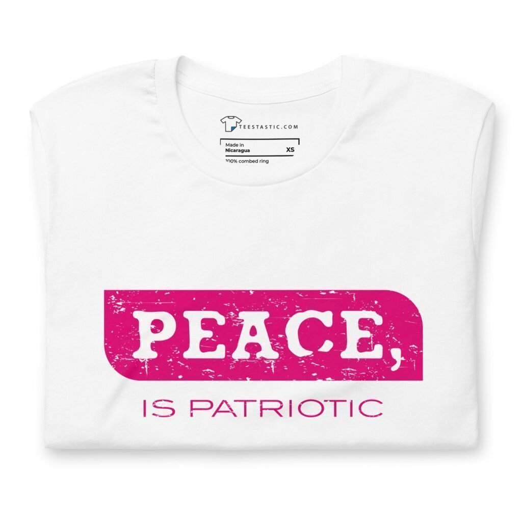 PEACE Is patriotic | Election 2024 | Unisex Heavy Cotton Tee t-shirt.