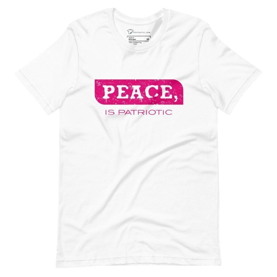 PEACE is a PEACE Is patriotic | Election 2024 | Unisex Heavy Cotton Tee, perfect for Election 2024.