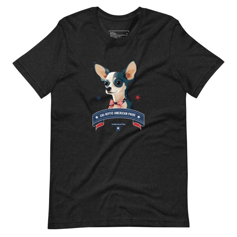 unisex staple t shirt black heather front 6620f9a05d8df variable CHI-RIFFIC AMERICAN PRIDE