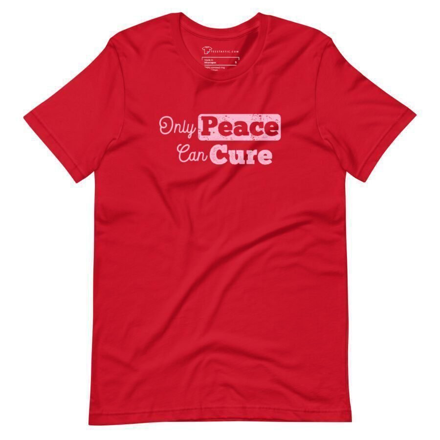 Only Peace Can Cure | Unisex Heavy Cotton Tee - Image 7