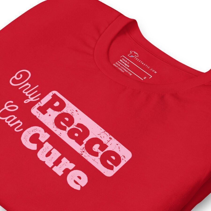 Only Peace Can Cure | Unisex Heavy Cotton Tee - Image 8