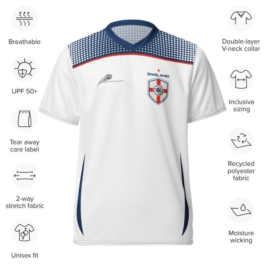 ENGLAND 2025 Soccer Sports Jersey - Image 5