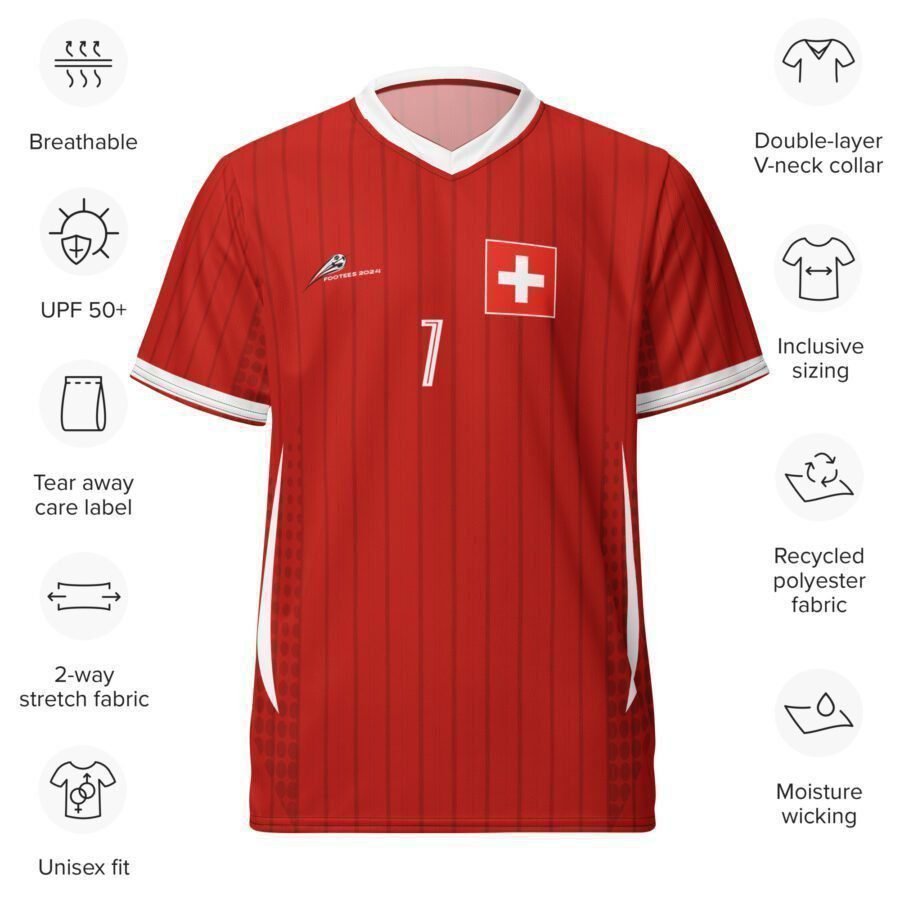 SWITZERLAND 2025 | Soccer Sports Jersey - Image 5