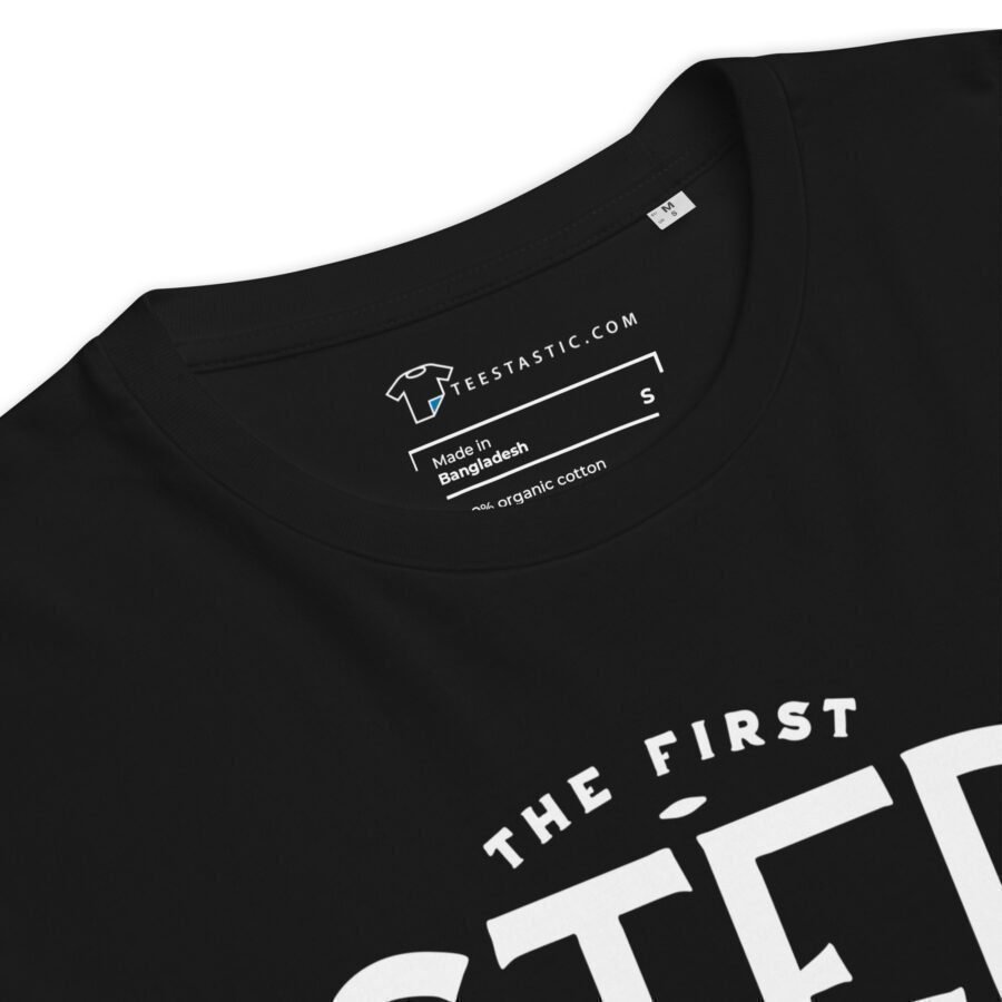 First Step To Change | Unisex Organic Cotton T-shirt - Image 6