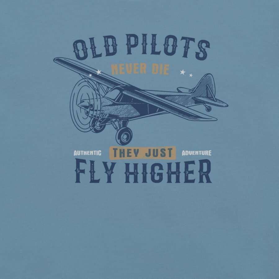 Old Pilots | Fly Higher | Unisex T-shirt - Image 5