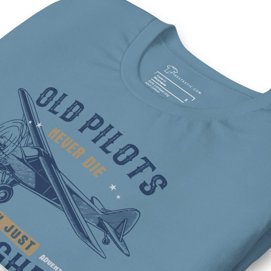 Old Pilots | Fly Higher | Unisex T-shirt - Image 4